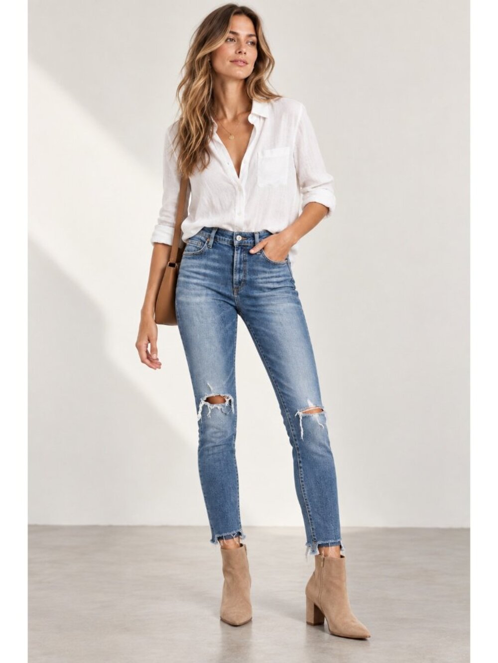 Citizens of Humanity Rocket High Rise Skinny Jeans 29 Distressed Raw Hem